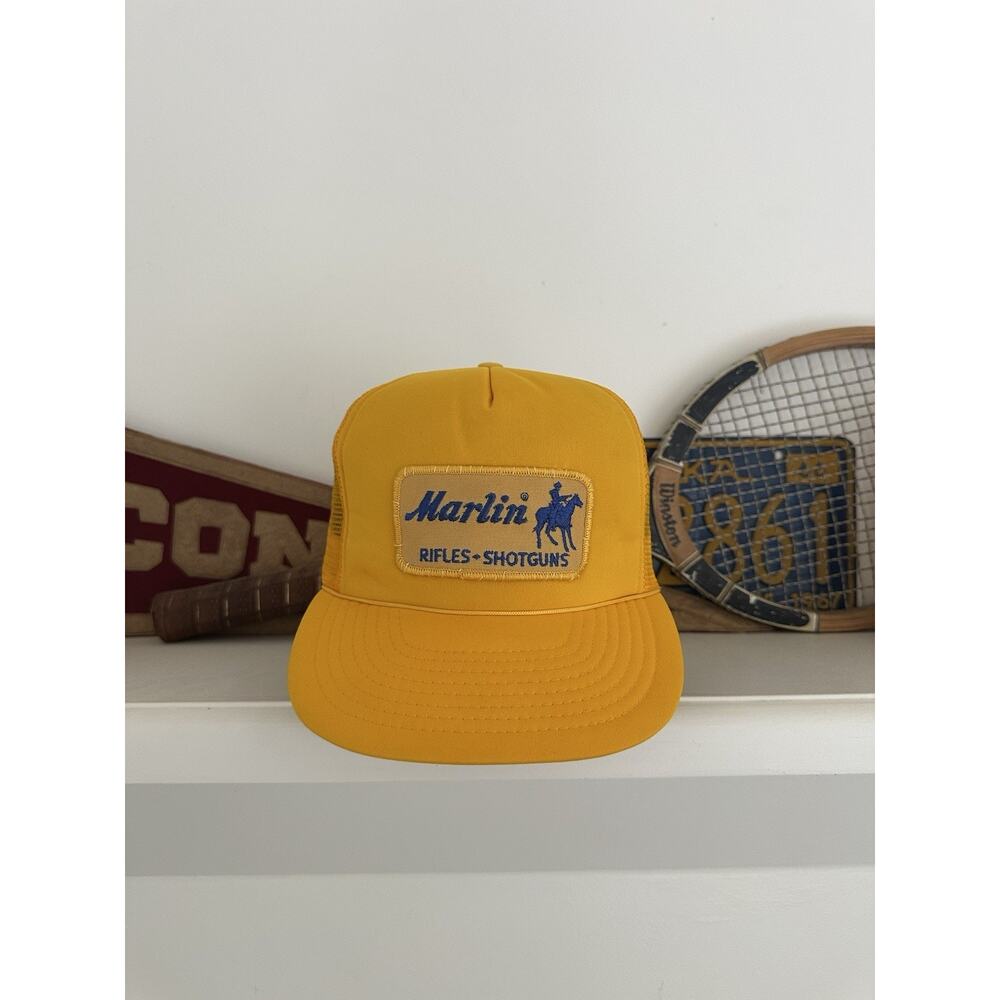 Vintage 80s Marlin Rifles and Shotguns Snapback Trucker Hat